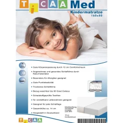 Ticaa Kindermatratze „MedAllergen“, 80x160 cm