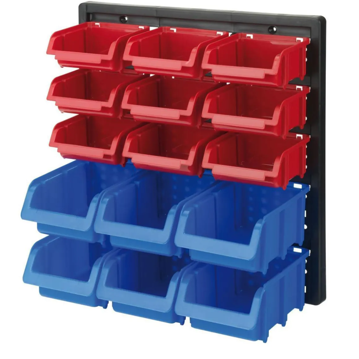 Tood Sichtlagerkasten-Set blau-rot 16-teilig
