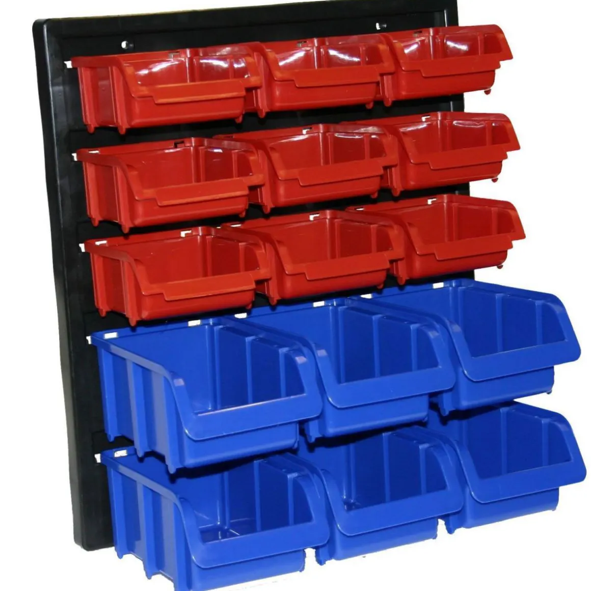 Tood Sichtlagerkasten-Set blau-rot 16-teilig