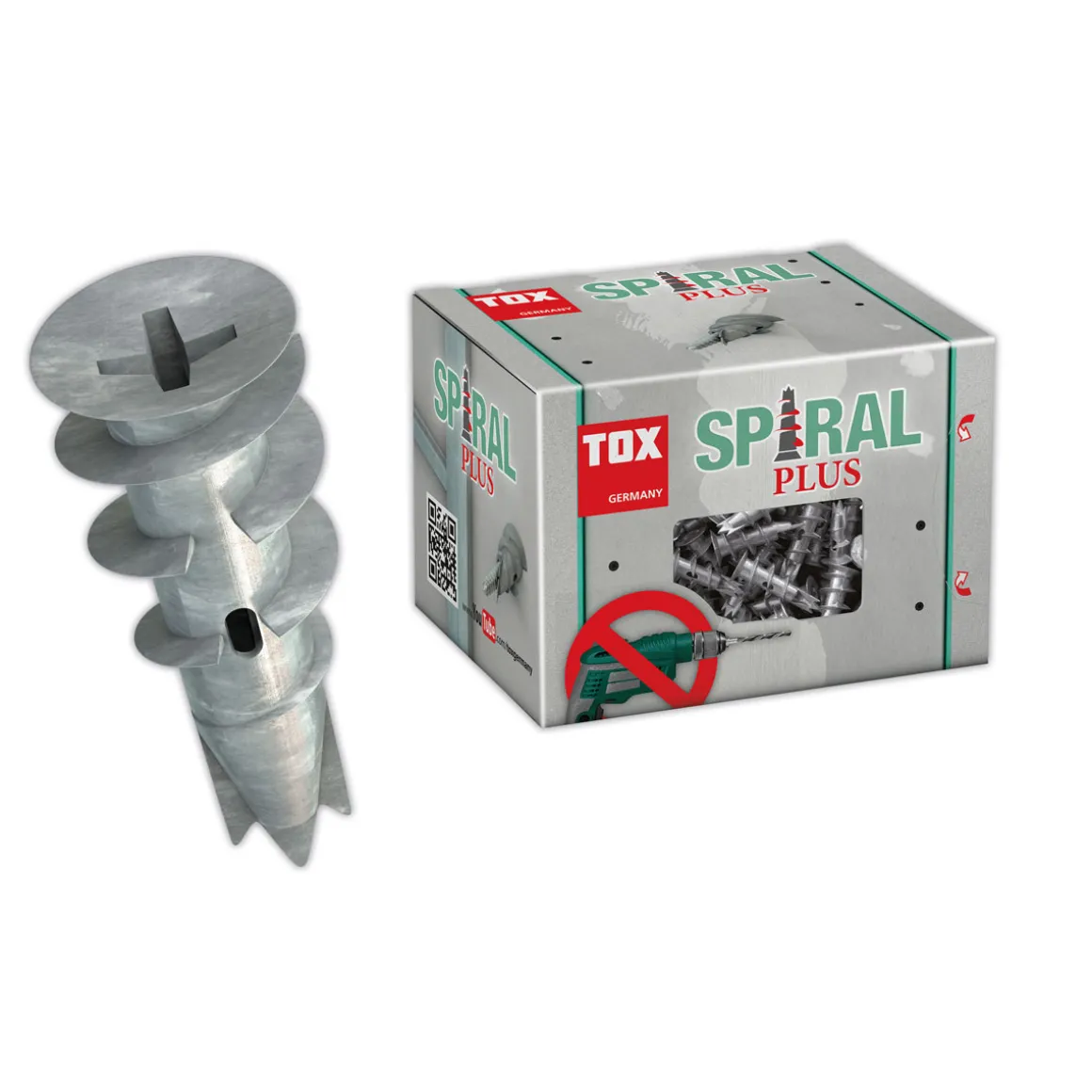 TOX Gipskartondübel Spiral Plus mit Schrauben 37-4 50 Stück