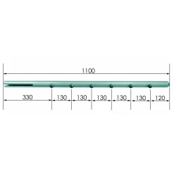 TREBA B1 Geländerstab Aluminium