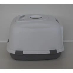 Trixie Katzentoilette Primo XXL Top mit Haube 56 x 47 x 71 cm grau/weiß