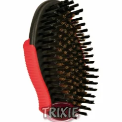 Trixie Kunststoff-Striegel Messingborste 7×12 cm