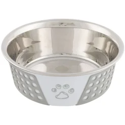 Trixie Napf Edelstahl Silikon weiß/gr 0,75l/17 cm