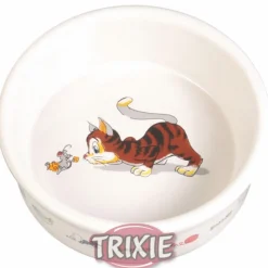 Trixie Napf Keramik mit Motiv weiß 0,2l/11 cm