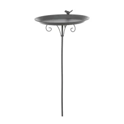 Trixie Vogeltränke mit Fuß 1800ml/ Durchmesser 35 cm grau