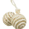 Trixie Cat 2 Bälle am Seil 4,5 cm Sisal
