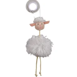 Trixie Catnip Schaf am Gummiband mit Schelle 20 cm