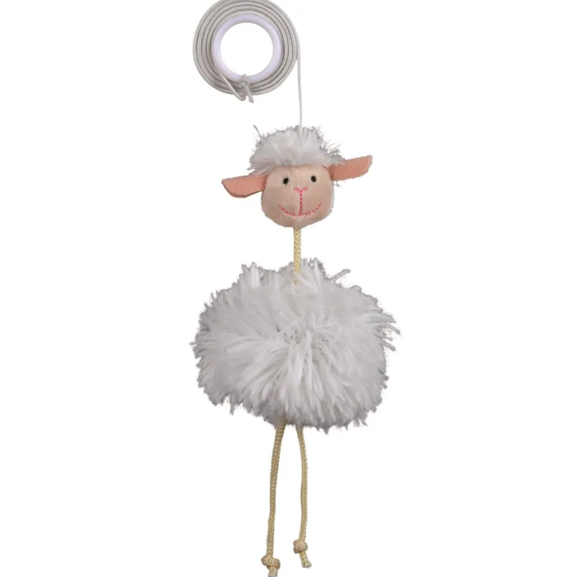 Trixie Catnip Schaf am Gummiband mit Schelle 20 cm