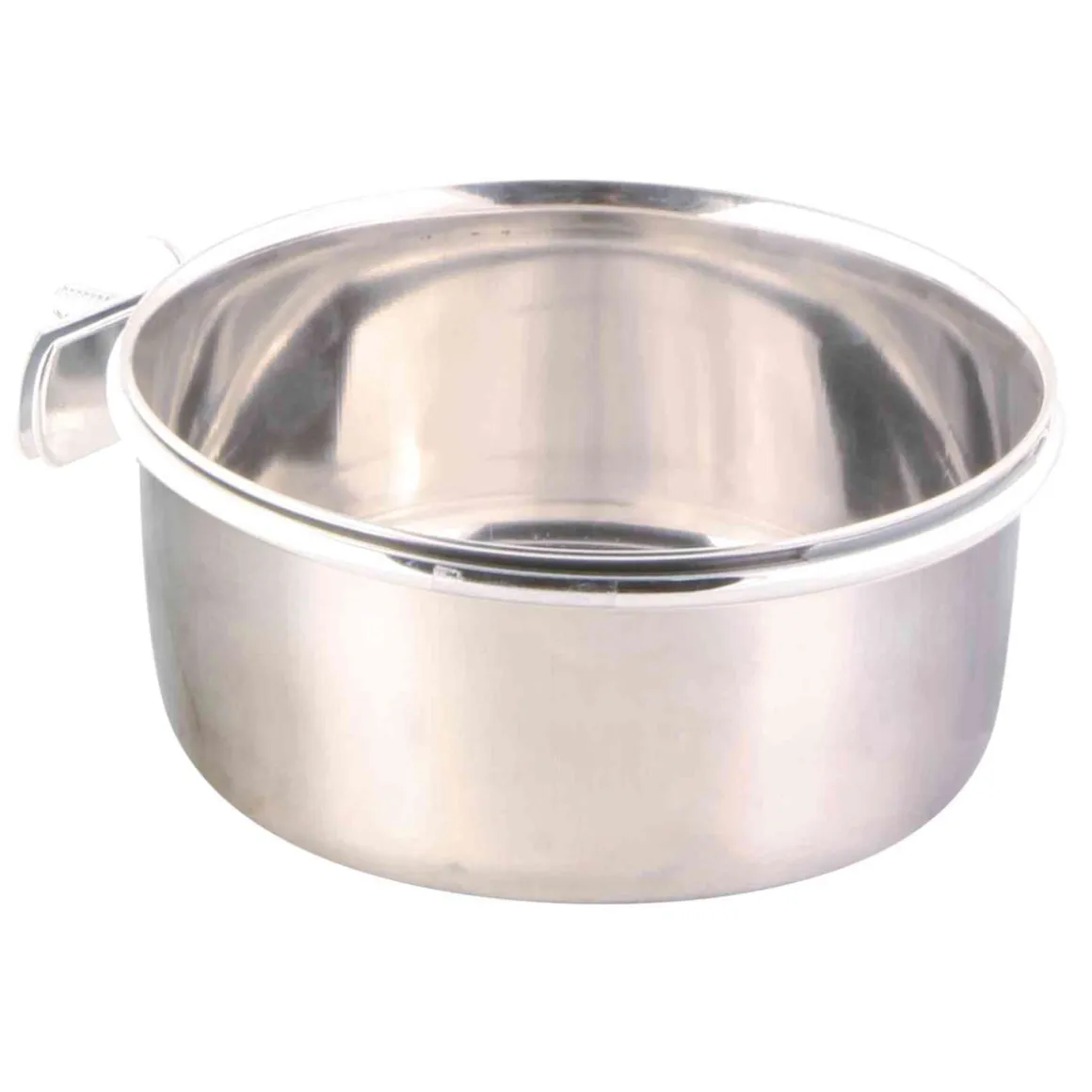 Trixie Edelstahlnapf mit Schraubbefestigung 600ml Durchmesser 12 cm