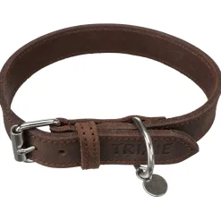 Trixie Halsband Rustic Größe M 37-44 cm 25 mm Fettleder dunkelbraun