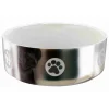 Trixie Keramiknapf mit Motiv 800 ml 15 cm silber/weiß