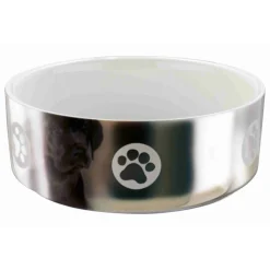 Trixie Keramiknapf mit Motiv 800 ml 15 cm silber/weiß