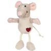Trixie Maus Plüsch 11 cm beige