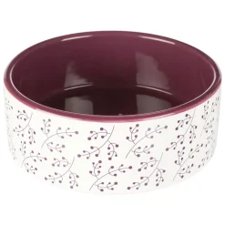 Trixie Napf Keramik weiß/beere 0,8l/ø16cm