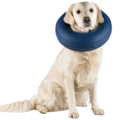 Trixie Schutzkragen aufblasbar blau M