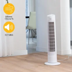 Turm-Ventilator 76 cm weiß