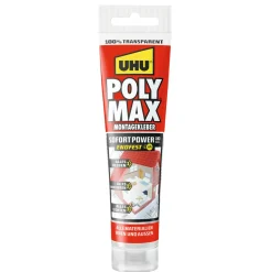 UHU Montagekleber Poly Max Sofort Power transparent 115 g