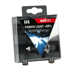 Unitec Auto Scheinwerferlampe h4 Power Light 2 Stück