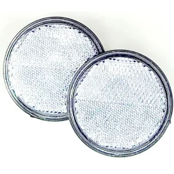 Unitec Anhänger-Frontreflektor weiß 6 x 6 cm 2 Stk.