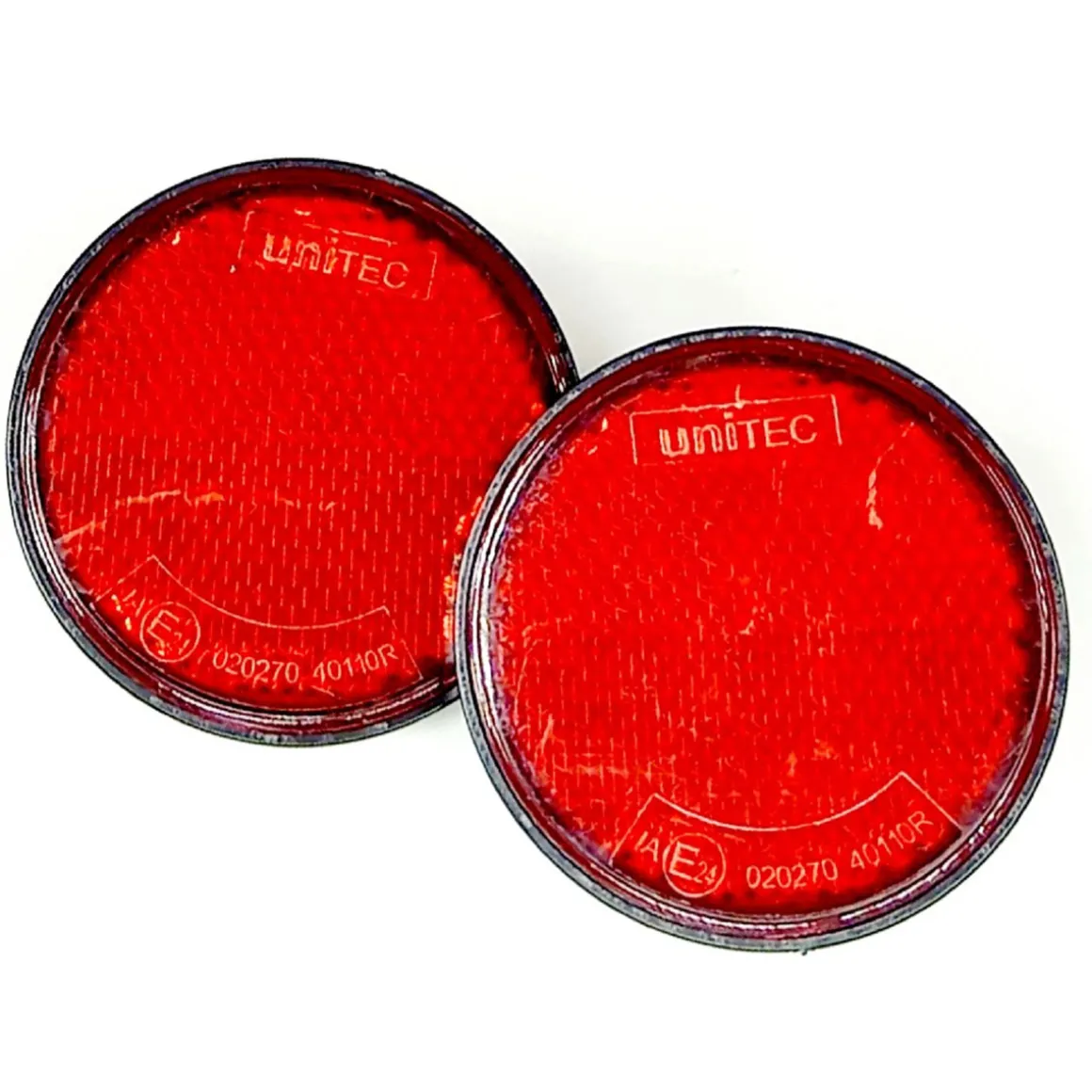 Unitec Anhänger-Heckreflektor rot 6 x 6 cm 2 Stk.