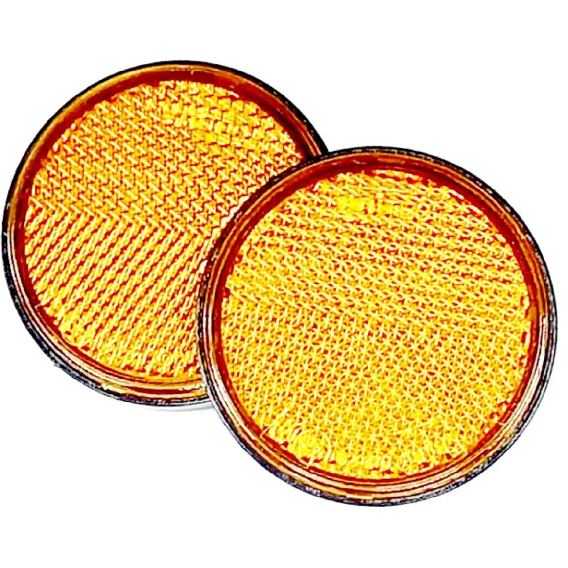 Unitec Anhänger-Seitenreflektor gelb 6 x 6 cm 2 Stk.