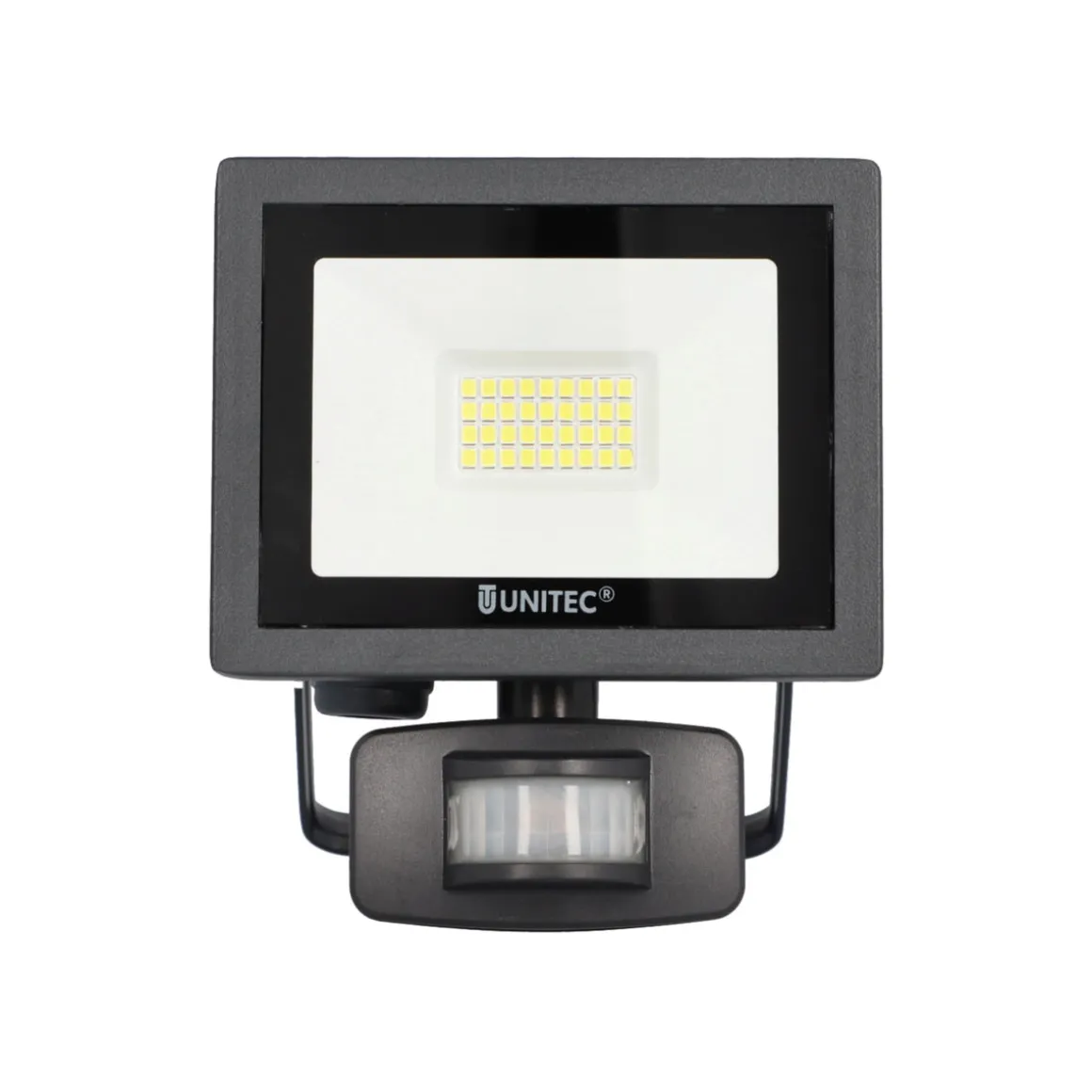 Unitec LED Wand-Strahler Bewegungsmelder 20W 1600lm anthrazit