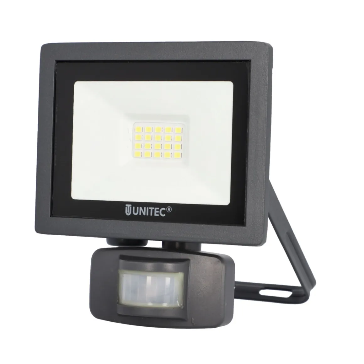 Unitec LED Wandstrahler mit Bewegungsmelder 10W 800lm anthrazit