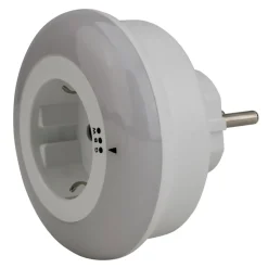 Unitec LED-Nachtlicht mit Steckdose weiß