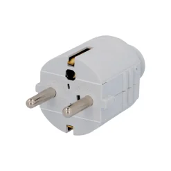 Unitec Schuko-Stecker PVC zentr. Einführ.