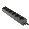 Unitec Steckdosenleiste 6-fach 3m schwarz