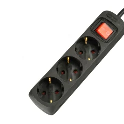 Unitec Steckdosenleiste 3-fach 3m schwarz