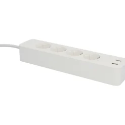 Unitec WIFI Steckdosenleiste Smart 4fach inkl 2xUSB weiß