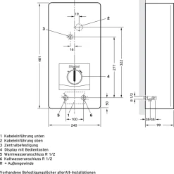 Vaillant elekt. Durchlaufe. VEDE 18/8PRO18kw