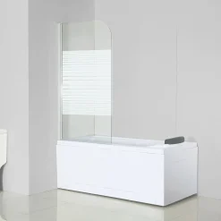 Valblue Badewannenfaltwand 1-teilig alu-chrom