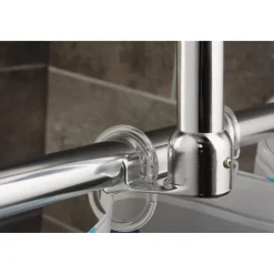 Valblue Deckenstütze für 25 mm Duschgestänge 55 cm chrom Aluminium