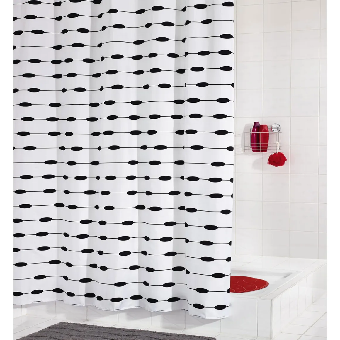 Valblue Duschvorhang Lace Textil 180 x 200 cm