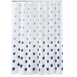Valblue Duschvorhang Stella Folie 180 x 200 cm blau