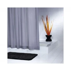 Valblue Duschvorhang Textil 180 x 200 cm weiß