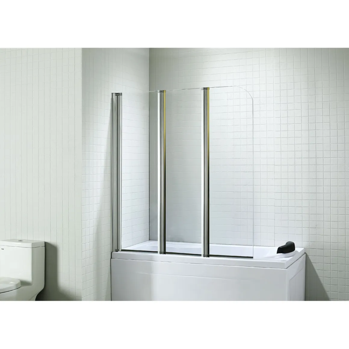 Valblue Badewannenfaltwand 3-teilig verchromt