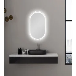 Valblue LED- Spiegel Lucien weiß matt 45 x 75 cm