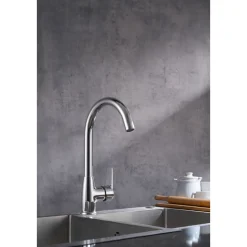 Valblue Spültischarmatur Lima 2.0 chrom schwenkbarer Auslauf Wassersparkartusche