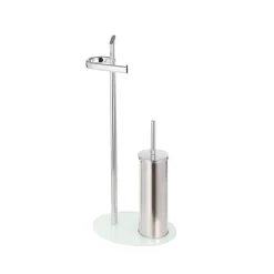 Valblue Stand-WC-Garnitur weiß/chrom