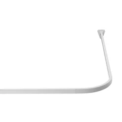 Valblue Universal-Vorhangschiene Bruck, ca. 90x90x90 cm, Farbe: Weiß