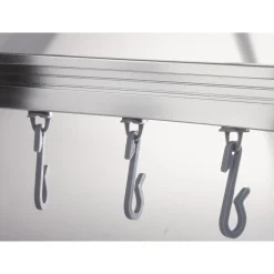 Valblue Universal-Vorhangschiene Bruck, ca. 90x90x90 cm, Farbe: Chromfarben glänzend