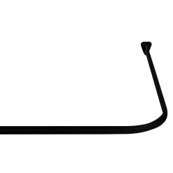 Valblue Universal-Vorhangschiene Bruck, ca. 90x90x90 cm, Farbe: Schwarz matt