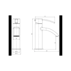 Valblue Waschbeckenarmatur California