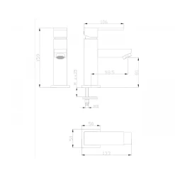 Valblue Waschbeckenarmatur Metz