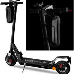 Velix Lenkertasche Zubehör Tasche für Lenker L30 cm mit Haltebändern Schwarz