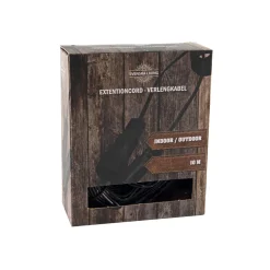 Verlängerungskabel 10 Meter Farbe Schwarz für den Außenbereich